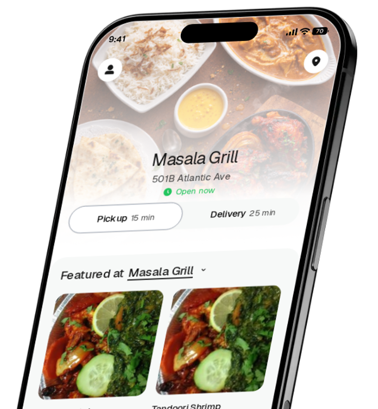 Masala Grill app preview