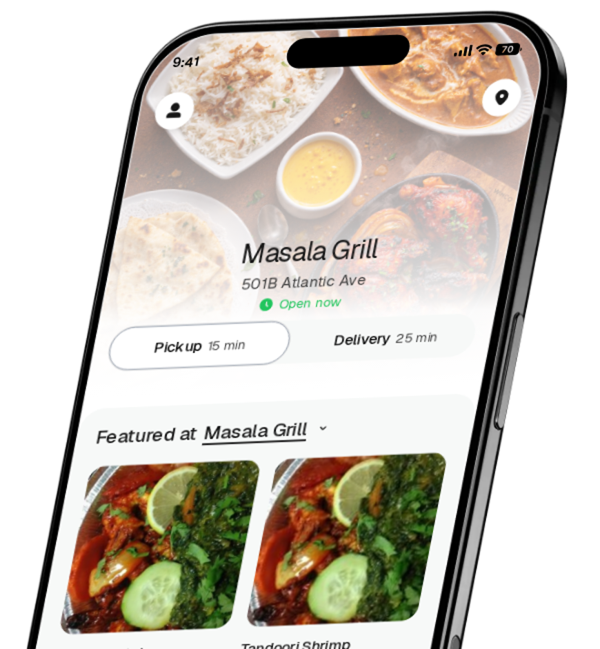 Masala Grill app preview